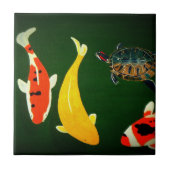 Der friedliche Teich Fliese (Vorderseite)