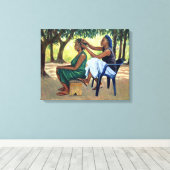 Der Friseur 2001 Leinwanddruck (Insitu (Holzboden))