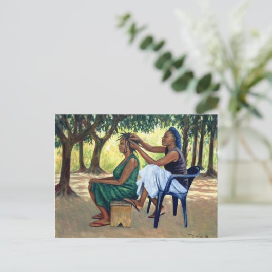 Der Friseur 2001 Postkarte (Stehend Vorderseite)