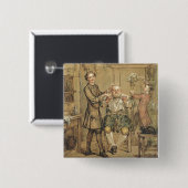 Der Friseur, c.1760-69 (Öl auf Leinwand) Button (Vorne & Hinten)