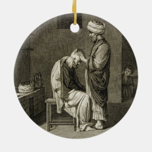 Der Friseur, den Künsten von des Volumen-II und Keramikornament (Hinten)