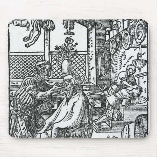Der Friseur Mousepad (Vorne)