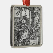 Der Friseur Silbernes Ornament (Rechts)