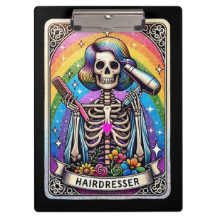 Der Friseur-Tarot Mystischer Salon Klemmbrett