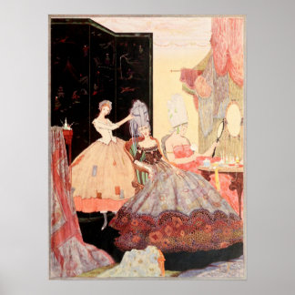 Der Friseur - Vintage Image Poster