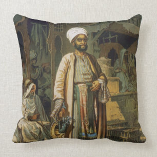 Der Friseur, "von der Andenken von Kairo", 1862 Kissen