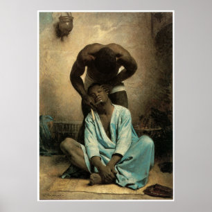 Der Friseur von Suez, 1876 Poster