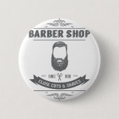 Der Friseursalon Button (Vorderseite)
