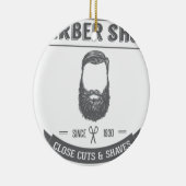 Der Friseursalon Keramikornament (Rechts)