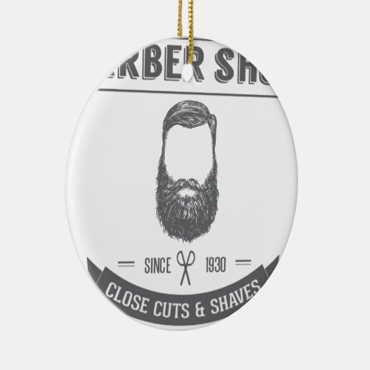 Der Friseursalon Keramikornament (Rechts)