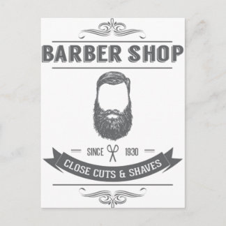 Der Friseursalon Postkarte