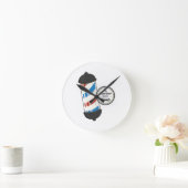 Der Friseursalon Runde Wanduhr (Zuhause)