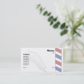 Der Friseursalon Visitenkarte (Stehend Vorderseite)