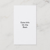 Der Friseursalon Visitenkarte (Rückseite)