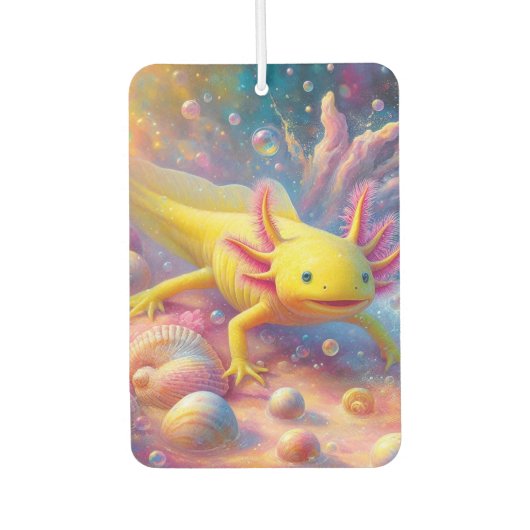 Der Fröhliche Axolotl Autolufterfrischer (Vorderseite)