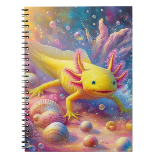 Der Fröhliche Axolotl Notizblock (Vorderseite)