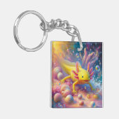 Der Fröhliche Axolotl Schlüsselanhänger (Vorderseite links)