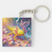 Der Fröhliche Axolotl Schlüsselanhänger (Rückseite)
