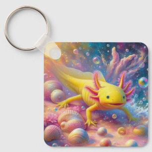 Der Fröhliche Axolotl Schlüsselanhänger