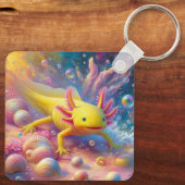 Der Fröhliche Axolotl Schlüsselanhänger (Rückseite)