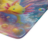 Der Fröhliche Axolotl Schneidebrett (Ecke)