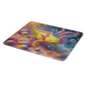 Der Fröhliche Axolotl Schneidebrett (Ecke)