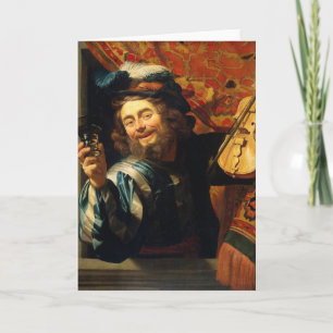 Der fröhliche Fiddler - Van Honthorst Feiertagskarte