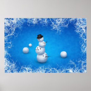 Der fröhliche Schneemann Poster