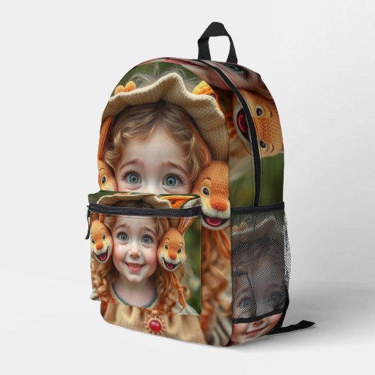 „Der fröhliche Wächter vom Sternental“ Baby Stramp Bedruckter Rucksack (Rückseitige Ecke Rechts)