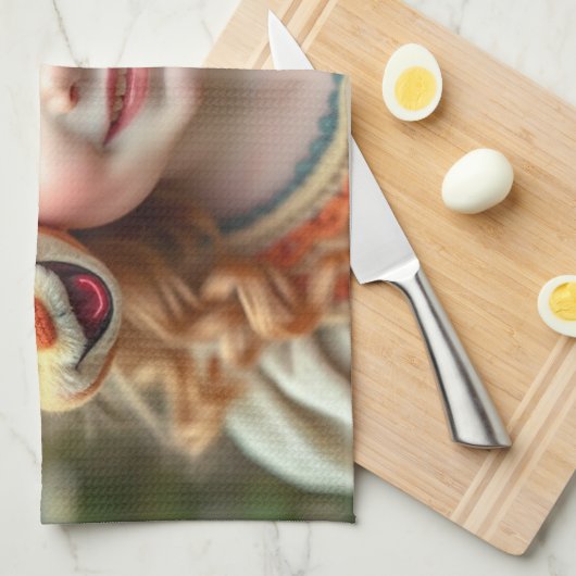 „Der fröhliche Wächter vom Sternental“ Baby Stramp Geschirrtuch (Viertel Falte)