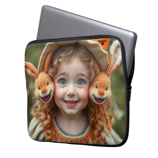 „Der fröhliche Wächter vom Sternental“ Baby Stramp Laptopschutzhülle (Vorderseite Links)