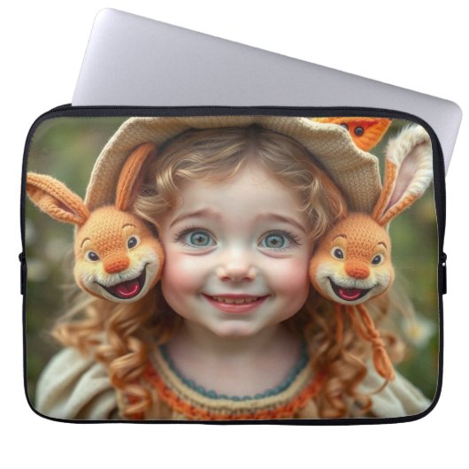 „Der fröhliche Wächter vom Sternental“ Baby Stramp Laptopschutzhülle (Vorderseite)