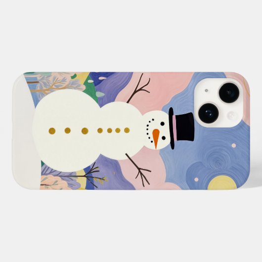 Der fröhliche Winter Case-Mate iPhone Hülle (Rückseite (Horizontal))