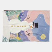 Der fröhliche Winter Geschirrtuch (Horizontal)