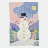 Der fröhliche Winter Geschirrtuch (Vertikal)