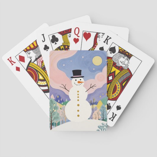 Der fröhliche Winter Spielkarten (Rückseite)