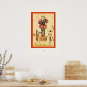 Der Frolie Grasshopper Circus ~ Vintag Poster (Küche)