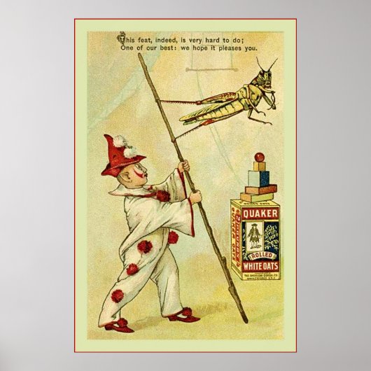Der Frolie Grasshopper Circus ~ Vintag Poster (Vorne)