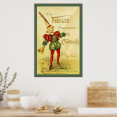 Der Frolie Grasshopper Circus ~ Vintag Poster (Küche)