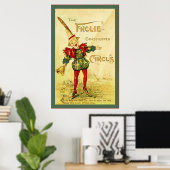 Der Frolie Grasshopper Circus ~ Vintag Poster (Heimbüro)