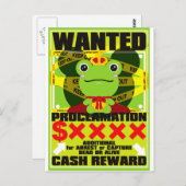 Der Frosch, der keinem Prinzen passte Postkarte (Vorne/Hinten)