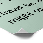 Der Frosch im Brunnen kennt das Meer nicht Poster (Ecke)