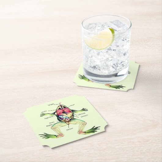 Der Frosch ist grün Untersetzer (Vor Ort)