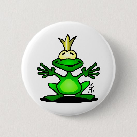 Der Frosch-Prinz Button (Vorderseite)