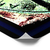 Der Frosch rast Poster (Ecke)