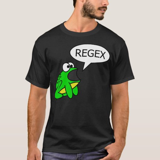 Der Frosch sagt "Regex " T-Shirt (Vorderseite)