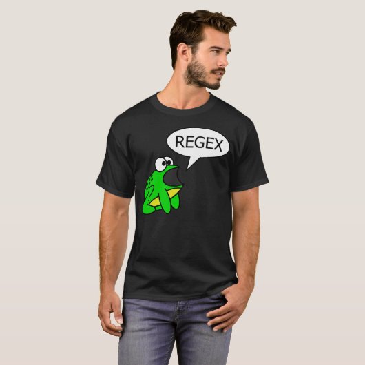 Der Frosch sagt "Regex " T-Shirt (Vorne ganz)