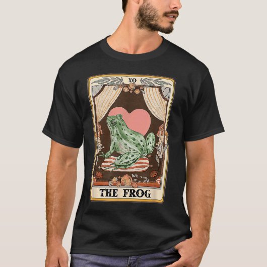 Der Frosch-Tarot-Kartenfrosch ist leicht von vorn T-Shirt (Vorderseite)