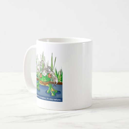 Der Frosch und der Skorpion Kaffeetasse (Vorderseite Links)