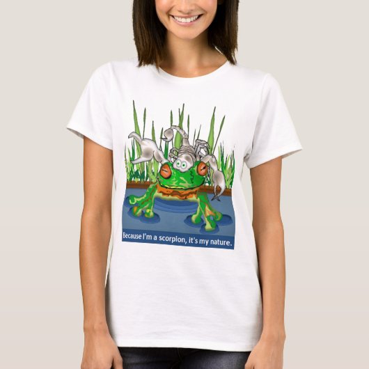 Der Frosch und der Skorpion T-Shirt (Vorderseite)